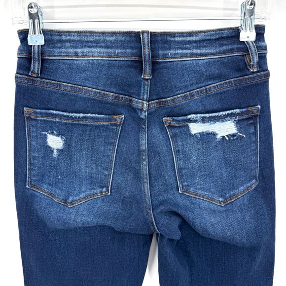 BRIDGE BY GLY Mid Rise Super Flare Y2K Bell Bottom Stretch Jeans Size 26 - Picture 4 of 6